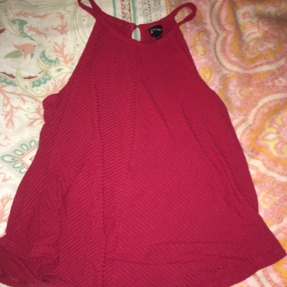 red tank top